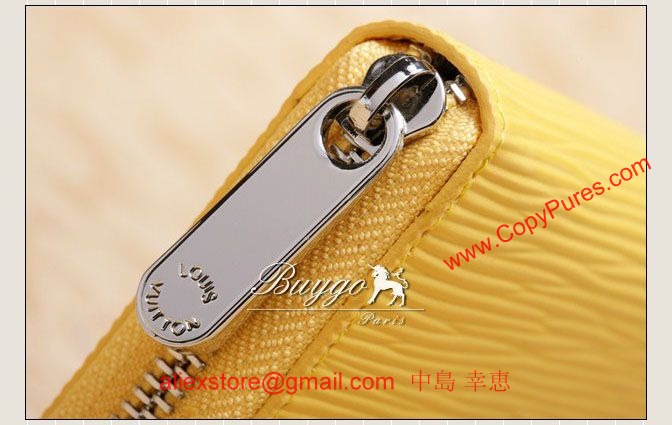 ルイヴィトン2012年新色 エピライン シトロンビトン ヴィトン ラウンドファスナー長財布M60309